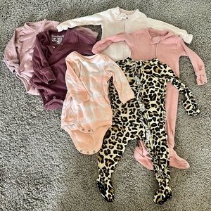 0-3 months baby girl clothing bundle